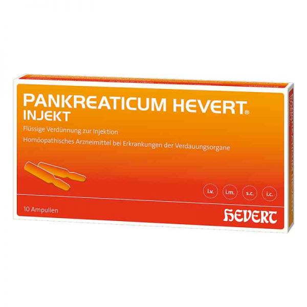 Pankreaticum Hevert injekt Ampullen (10 stk)