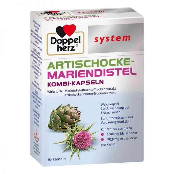 Doppelherz Artischocke-mariendistel system Weichk. (60 stk)