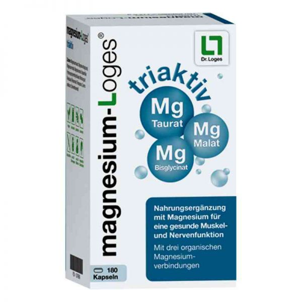 Magnesium Loges triaktiv Kapseln (180 stk)