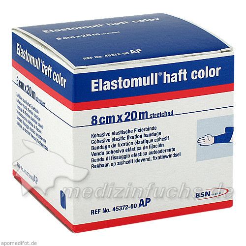 ELASTOMULL HAFT 20MX8cm color blau, 1 ST