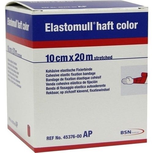 ELASTOMULL HAFT 20MX10cm color rot, 1 ST