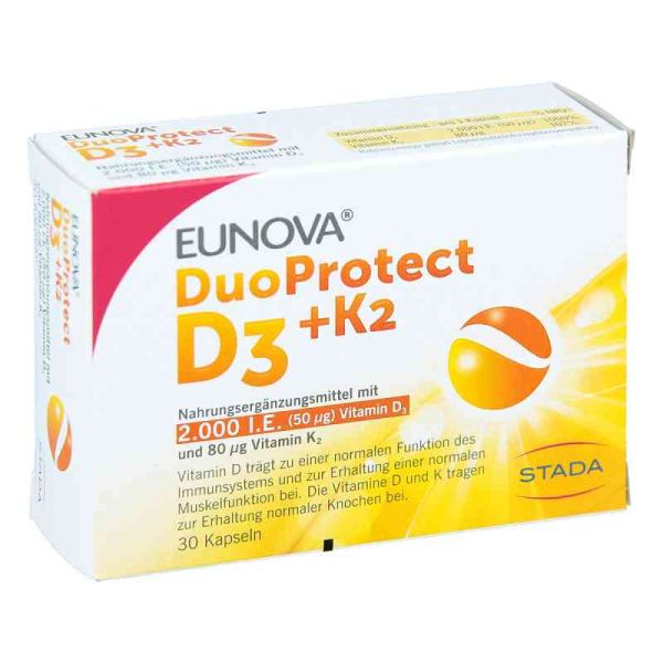 Eunova Duoprotect D3+k2 2000 I.e./80 [my]g Kapseln (30 stk)