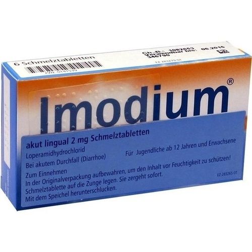 IMODIUM akut lingual Schmelztabletten, 6 ST