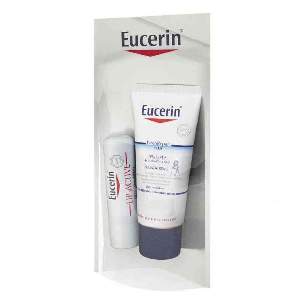 Eucerin Urearepair Plus Handcreme+lip Active Set (1 stk)