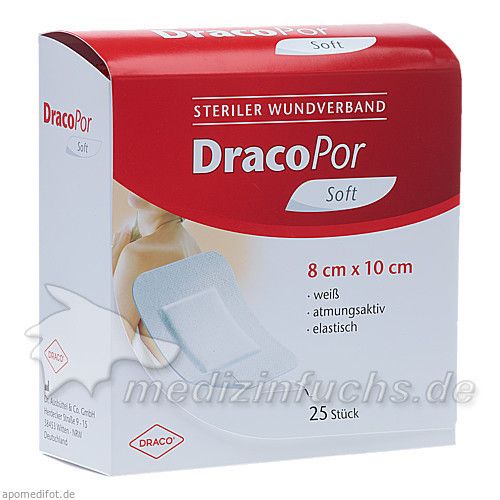 Dracopor Wundverband steril 10x8cm, 25 ST