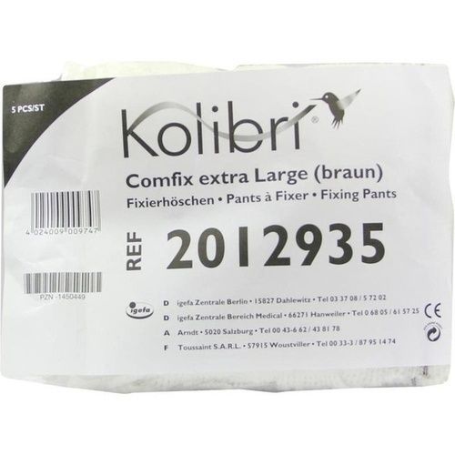 Kolibri comfix extra large/braun Fixierhose, 5 ST