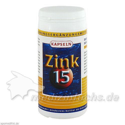 ZINK 15 mg Zinkgluconat Kapseln, 100 ST