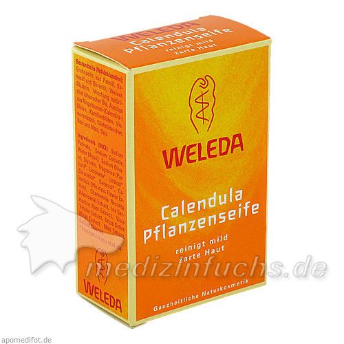 WELEDA Calendula Pflanzenseife, 100 G