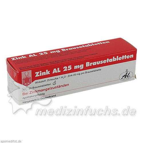 ZINK AL 25 mg Brausetabletten, 20 ST