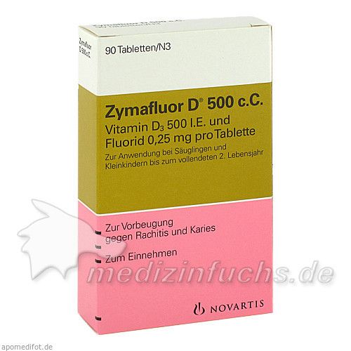 ZYMAFLUOR D 500 C C Tabletten, 90 ST