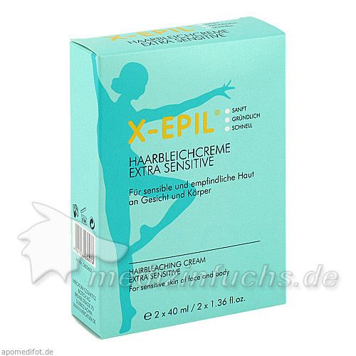 X-EPIL Haarbleichcreme, 2X40 ML