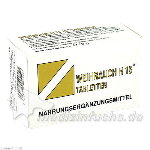 WEIHRAUCH H15 Tabletten, 100 ST