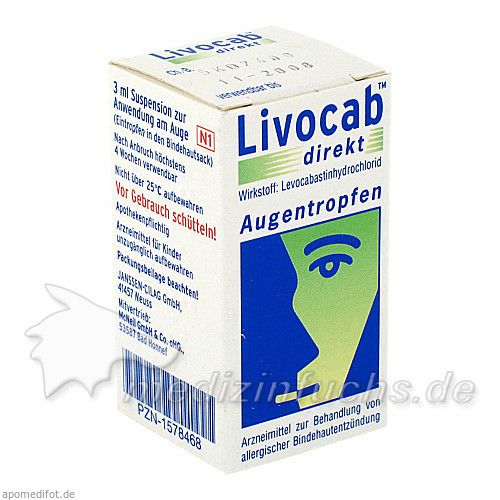 LIVOCAB direkt Augentropfen, 3 ML