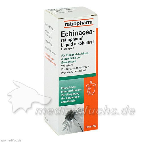 Echinacea-ratiopharm Liquid alkoholfrei, 50 ML