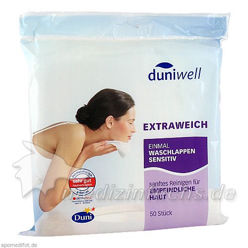 Duniwell Einmal Waschlappen sensitiv, 50 ST