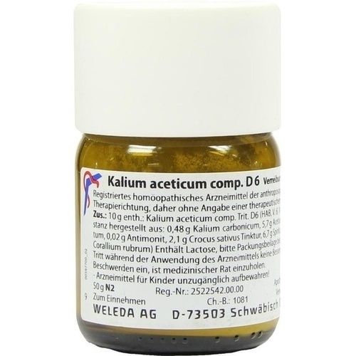 KALIUM ACET COMP D 6, 50 G