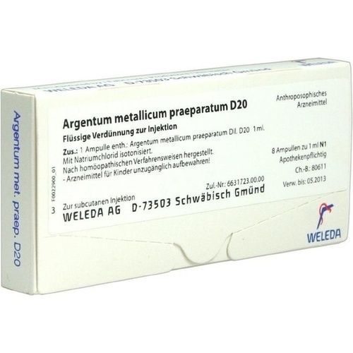 ARGENTUM MET PRAEP D20, 8 ST