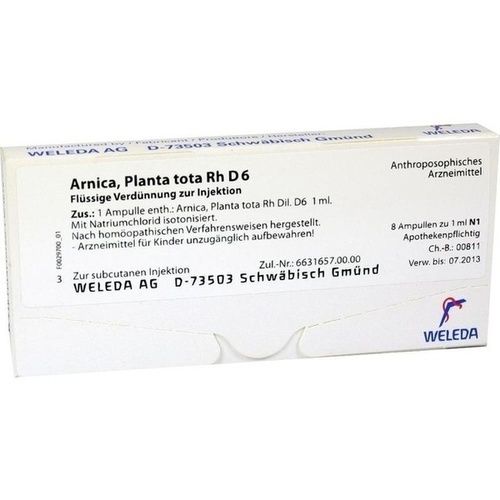 ARNICA PLANTA TOTA RH D 6, 8X1 ML