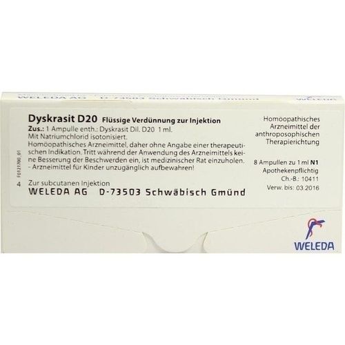 DYSKRASIT D20, 8X1 ML