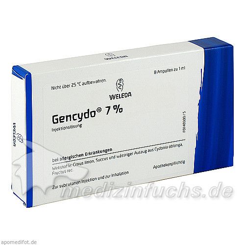 GENCYDO 7%, 8 ST