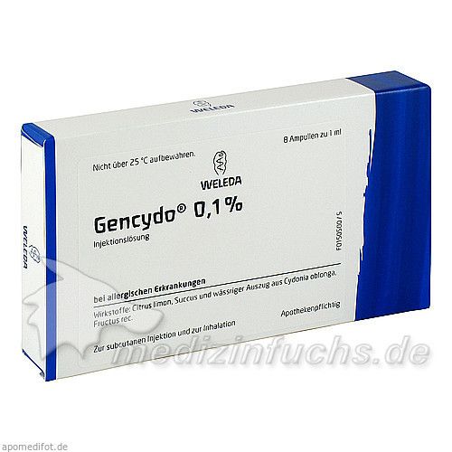 GENCYDO 0.1%, 8 ST