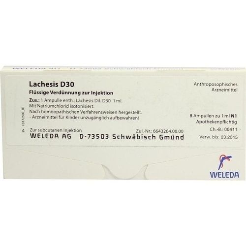 LACHESIS D30, 8X1 ML