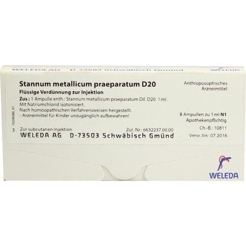 STANNUM MET PRAEP D20, 8X1 ML