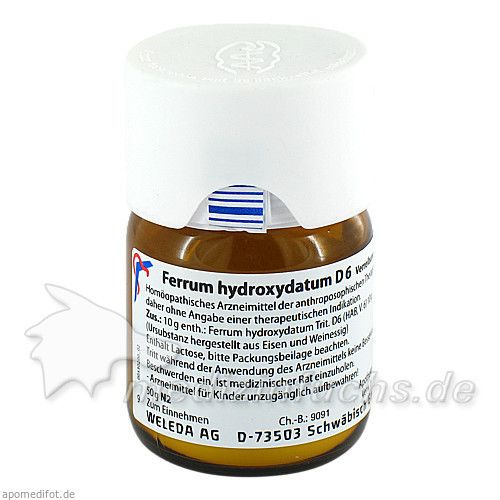 FERRUM HYDROXYDAT D 6, 50 G