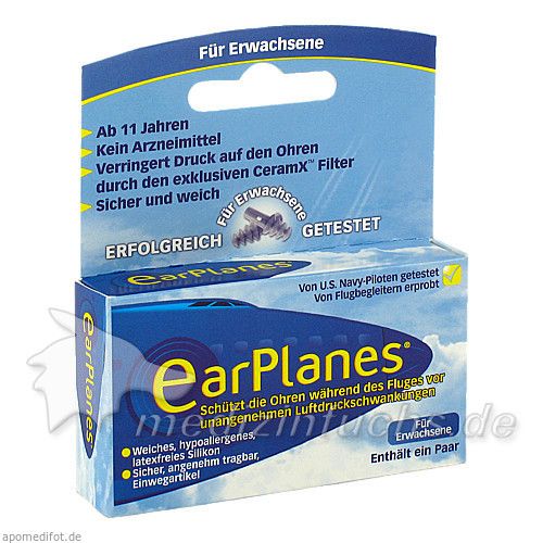 EarPlanes Adult/Erwachsene, 2 ST