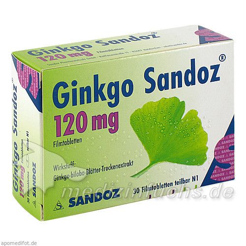 Ginkgo Sandoz 120mg Filmtabletten, 30 ST