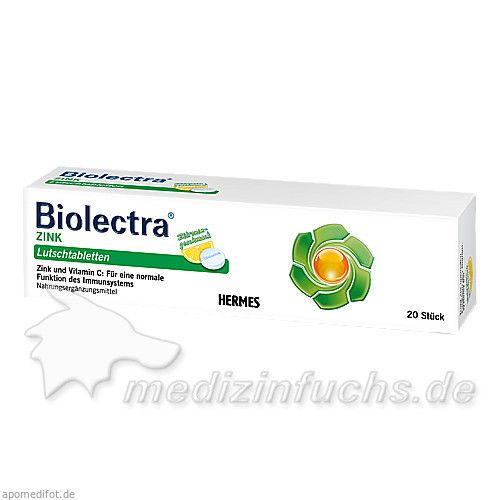 Biolectra ZINK Lutschtabletten, 20 ST