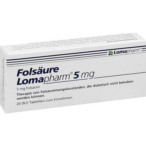 Folsäure Lomapharm 5mg, 20 ST