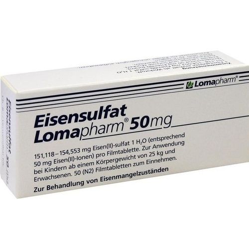 Eisensulfat Lomapharm 50mg, 50 ST