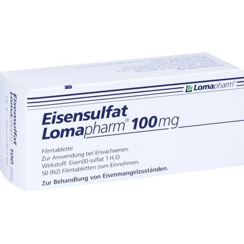 Eisensulfat Lomapharm 100mg, 50 ST