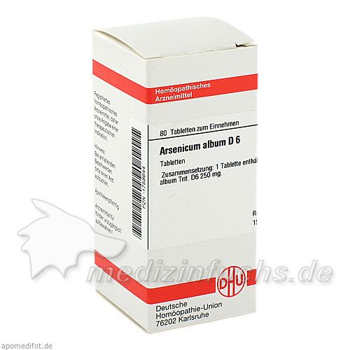 ARSENICUM ALB D 6, 80 ST