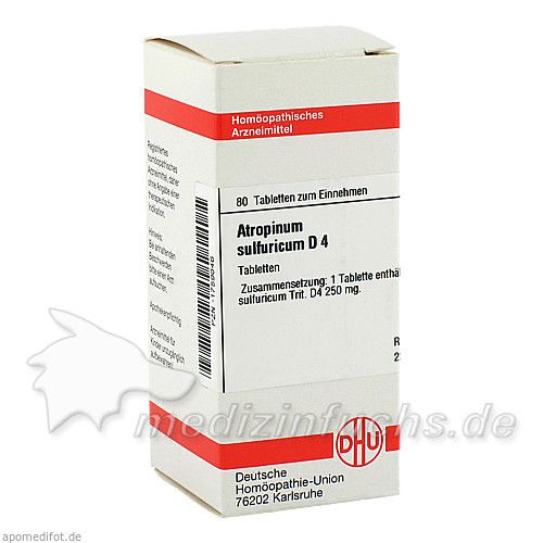 ATROPINUM SULF D 4, 80 ST