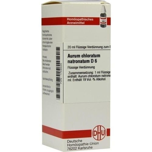 AURUM CHLORATUM NATRON D 6, 20 ML