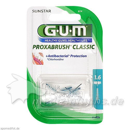 GUM PROXABRUSH Ersatzbürsten 0.7mm Tanne, 8 ST