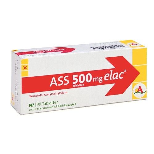 ASS 500mg elac Tabletten, 30 ST