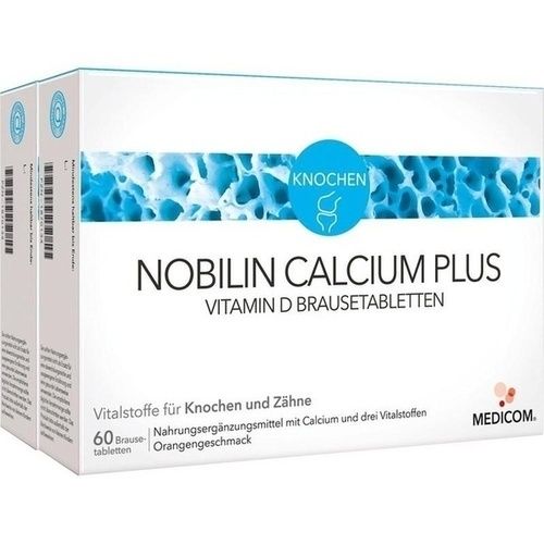 Nobilin Calcium Plus Vitamin D Brausetabletten, 2X60 ST