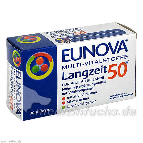 EUNOVA Multi Vitalstoffe Langzeit 50+ Kapseln, 30 ST