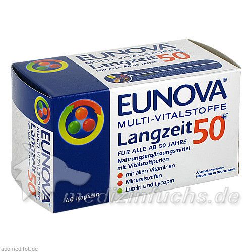 EUNOVA Multi Vitalstoffe Langzeit 50+ Kapseln, 60 ST