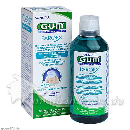 GUM Paroex 0.06% CHX Mundspülung, 500 ML