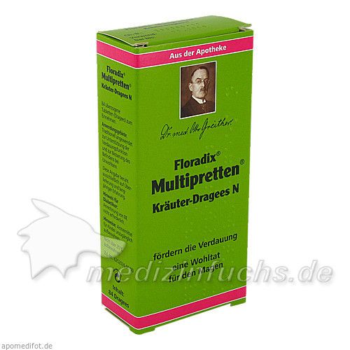 FLORADIX Multipretten Kräuter N Dragees, 84 ST