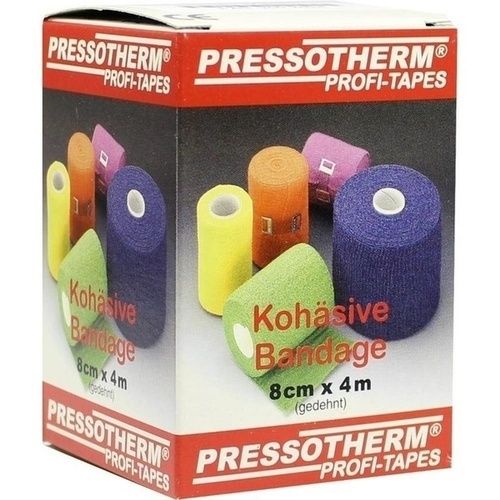 Pressotherm Kohäsive Bandage 8cmx4m weiß, 1 ST