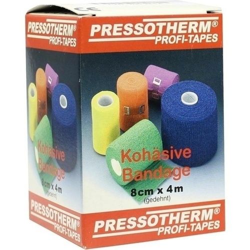 Pressotherm Kohäsive Bandage 8cmx4m gelb, 1 ST