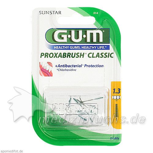 GUM Proxabrush Ersatzbürsten Tanne, 8 ST