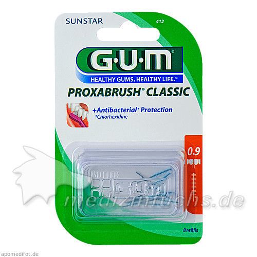 Gum Proxabrush Ersatzbürsten Kerze, 8 ST