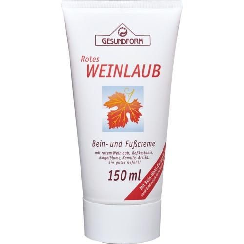 Gesundform Rotes Weinlaub Bein-und Fußcreme, 150 ML