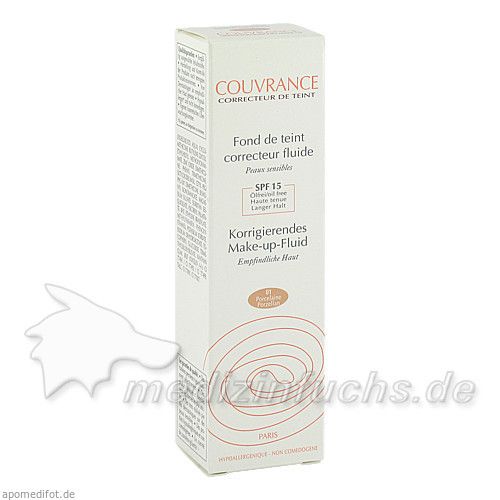 AVENE Couvrance Korrigier. Make-up-Fluid Porzellan, 30 ML